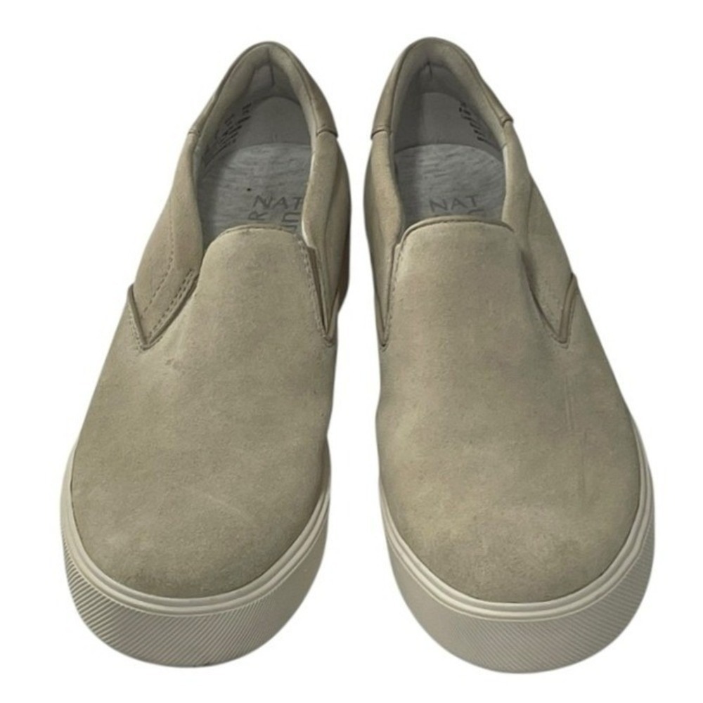 Naturalizer Marianne 2.0 Slip On Sneakers‎ Taupe Suede Women's Size 8.5 M *READ*